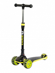 BS0031-120BB.BONZER.BGN20 Самокат детский BONDIBON BONZER, складной, широкие свет.колеса PU пер.120*