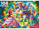 миниатюра Ф104-6644 ПАЗЛЫ 104 элемента. ОЧАРОВАТЕЛЬНАЯ ПРИНЦЕССА И ЕДИНОРОГ (арт. Ф104-6644)