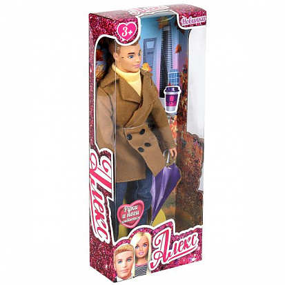Фото 66001-F1-SA-BB Кукла 29 см Алекс сингл, в пальто, в коробке КАРАПУЗ