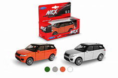 43698W Машинка WELLY 1:38 Range Rover Sport, пруж. мех., цвет в асс.