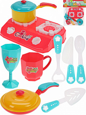 2147877 Набор посуды, микс (19 предметов) пластик, 28х5х26см, в пакете ( Арт. 2147877)