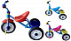 миниатюра LH513 Велосипед трехколесный, колеса с шинами из EVA 10' и 8', корзинка в задней части, цвета в асс