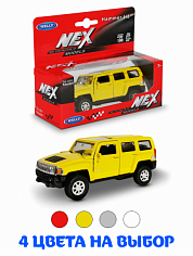 43629W Машинка WELLY 1:38 Hummer H3, пруж. мех., цвет в асс.