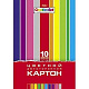 миниатюра 032441 Набор цветного картона А4 ХАТБЕР "CREATIVE SET", 10цв., 10л., двухсторонний (1/20) (10Кц4_059