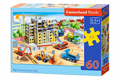 Пазлы B5-066223 Большая стройка, (60 деталей MIDI) Castor Land