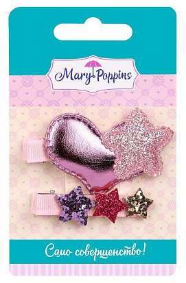 Фото товара 455389 Набор зажимов "Принцесса" 2 шт., 7 см.