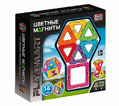 2425 конструктор магнитный русск.яз 14 дет. PlaySmart