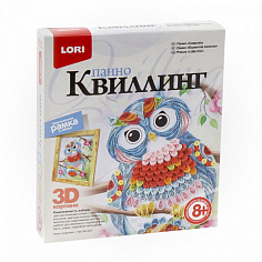 LORI Квл-023 Квиллинг. Панно "Совушка"