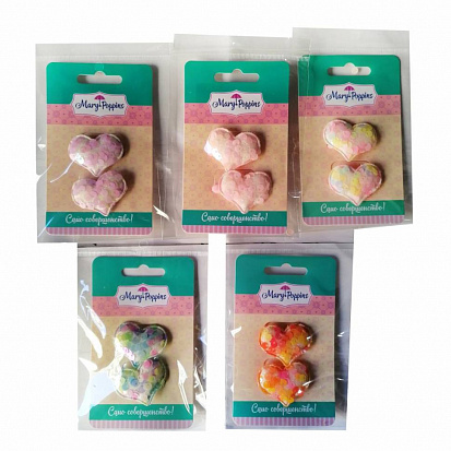 Фото товара 455427 Набор резинок для волос "Сияние", 2 шт., 3,5 см., в ассорт.