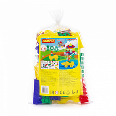 ПОЛЕ52513 Конструктор "Строитель" (76 элементов) (в пакете)