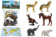 миниатюра 200661533 Игровой набор "Животные" с картой обитания внутри (6 шт в наборе) (Zooграфия)