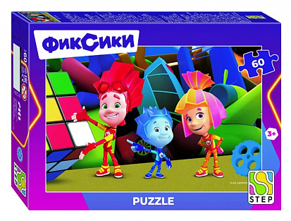 Фото товара 81261 Пазл 60 Фиксики. Новый сезон Аэроплан 81261 Степ /24/