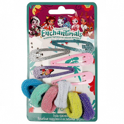 Фото товара HAIRBAND-EN8 Аксессуары д/девочек ЭНЧАНТИМАЛС ободок с короной, розовый МИЛАЯ ЛЕДИ уп-10шт