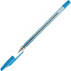 миниатюра Ручка шариковая BASIR, 0,7 мм, пластик, полупрозрачный синий корпус, металлический наконечник, синий