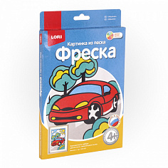 LORI Пз/Ф-003 Фреска.Картина из песка "Машинка"