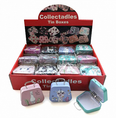 Фото товара Шкатулка детс. металл. сумочка AN03166 (7*5,8*3см)