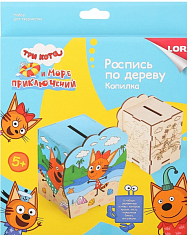 LORI Фнк-002 Роспись по дереву.Копилка Три кота "Три кота"