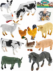 2144645 Домашние животные, 12 шт. в пакете, микс (Арт. 2144645)