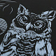 миниатюра 100SCRATCHART-SILV-OWL Гравюра 18*24 см сова, серебряная MultiArt