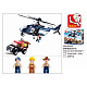миниатюра M38-B0656 (16) Конструктор пласт. полиция, вертолет с фигурками и аксесс., 285дет. в русс.кор.