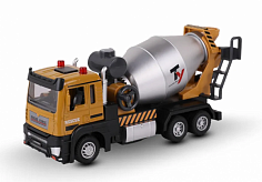 AB-2303 Игрушка-бетономешалка KID ROCKS, масштаб 1:32, со звуком и светом, пружин. механизм