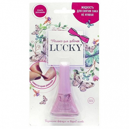 Фото товара Lucky Т11183 Лак цвет 031 Сиренево-Перламутровый Металлик, блистер 