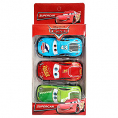 RR-SET-2360598-R Машина металл ROAD RACING набор тачки 7 см, 3 шт, в ассорт, кор., инерц Технопарк