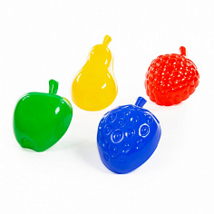 ПОЛЕ58027 Формочки "Фрукты" большие, 4 шт