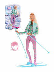 8520a Игровой набор Defa Lucy "Зимний спорт", кукла, 5 предм., коробка