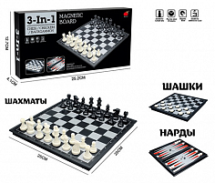 22160 шахматы шашки нарды 3 в 1