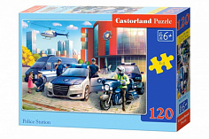 Пазлы B6-13562 Полицейский участок, (120 деталей MIDI) Castor Land