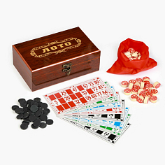 Настольная игра "Лото" дер. бочонки