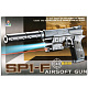 миниатюра 100000258 Пистолет с лазер. прицелом, с глушителем, с фонариком SP1-F в кор.