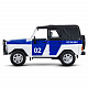 миниатюра 1200146JB Машинка метал., УАЗ-469 "Полиция", масштаб 1:24, цвет белый, откр. дв. капот, багаТМ "Авто