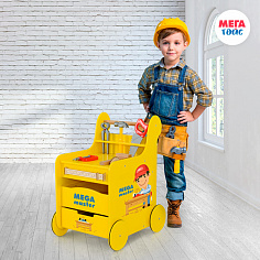 МТ 70404 Детская игровая тележка-каталка Мега Мастер с набором инструментов