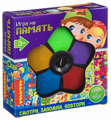 ВВ4380 Настольная семейная игра Bondibon "НА ПАМЯТЬ", BOX 16х16х4см, арт.999-410B.