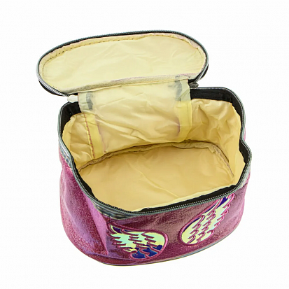Фото 1toy Т21405 Lukky косметичка-чемоданчик "Ангел",розовый перламутр,21х13х12 см,пакет,бирка 