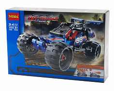 Г3411 Конструктор Decool Внедорожник OFF-ROADER с инерцией. 160 деталей. 19.5х29х6 см.(36)