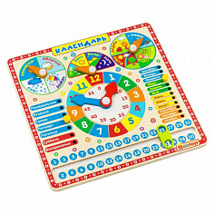 ПЧ3002 Бизиборд Календарь, 210*210*16 мм