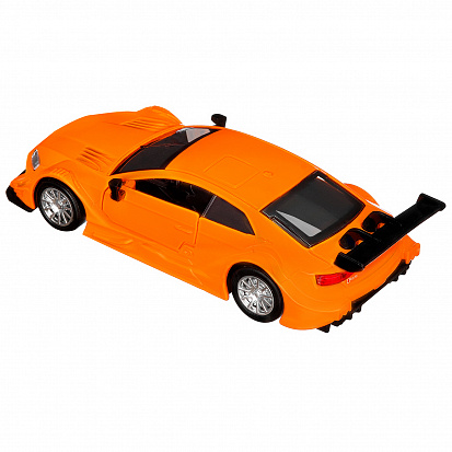 Фото 1251215JB ТМ "Автопанорама" Машинка металл. 1:43 Audi RS 5 DTM, оранжевый, откр. двери, в/к 17,5*12,