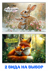 ПП-24-7282 Альбом 24л А4 "Profit" ЖИВОТНЫЕ И ИХ ДЕТКИ скрепка