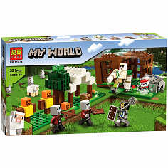 Г11476 Конструктор BELA Мой Мир Аванпост разбойников 321 деталь. 38.8х22х5.5 см. (36)