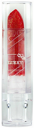 Фото Lukky Т16762 помада с блёстками 3,4 г с ароматом клубники, цвет красный, блистер 
