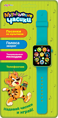 Азбукварик 80659 Часики музыкальные зеленые