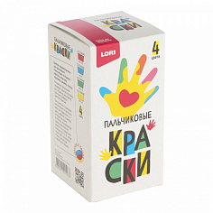 LORI Пкр-007 Пальчиковые краски 4 цвета по 50 мл