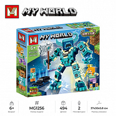 MG1256 Конструктор Minger My World: Эхо-голем, 494 дет. (MG1256)