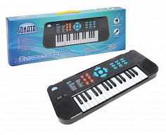 IT105309 Синтезатор "SONATA" с микрофоном и адаптером, руссиф.инструкция и панель.32 клавиши,4 ритма