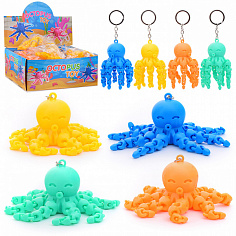 00-1509 Игрушка-Антистресс "Осьминог с веревочкой"