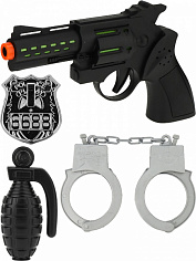 3116300 Пистолет (свет, звук, проекция, 23х14 см, батарейки 2*AA не в к-те, в пакете) (арт.3116300)