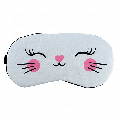 Фото товара Т23288 LUKKY FASHION маска для сна White Kitty, пакет (10317120/310123/3020609)